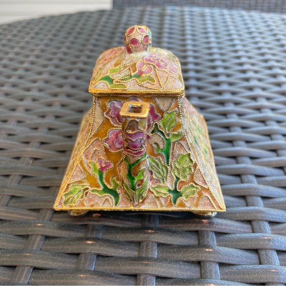 NYCO Cloisonne Enamel Teapot - Picture 4 of 11